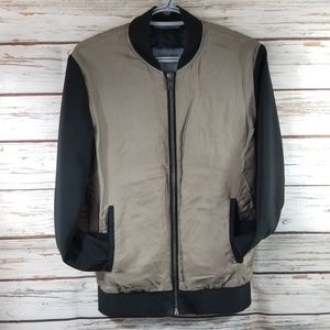 Zara Man Olive Green and Black Jacket